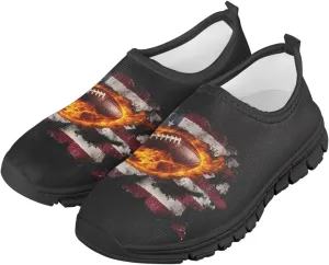 Cool Boys Tennis Shoes Little Kids Slip On Shoes Ball Themed Running Shoes