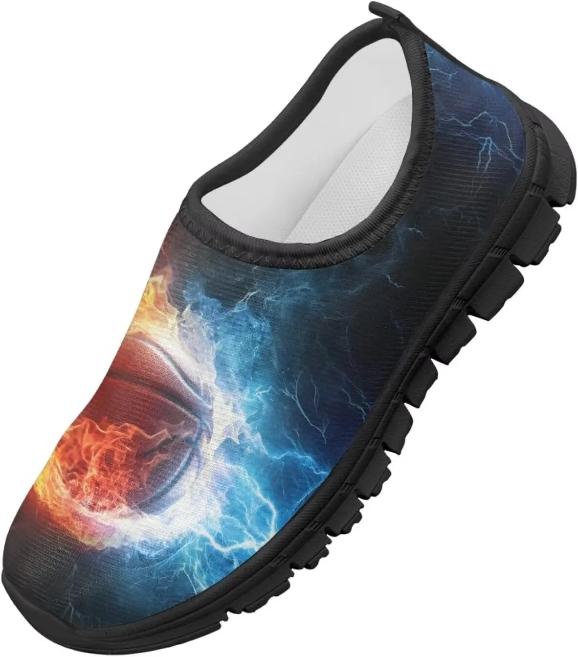 Cool Boys Tennis Shoes Little Kids Slip On Shoes Ball Themed Running Shoes