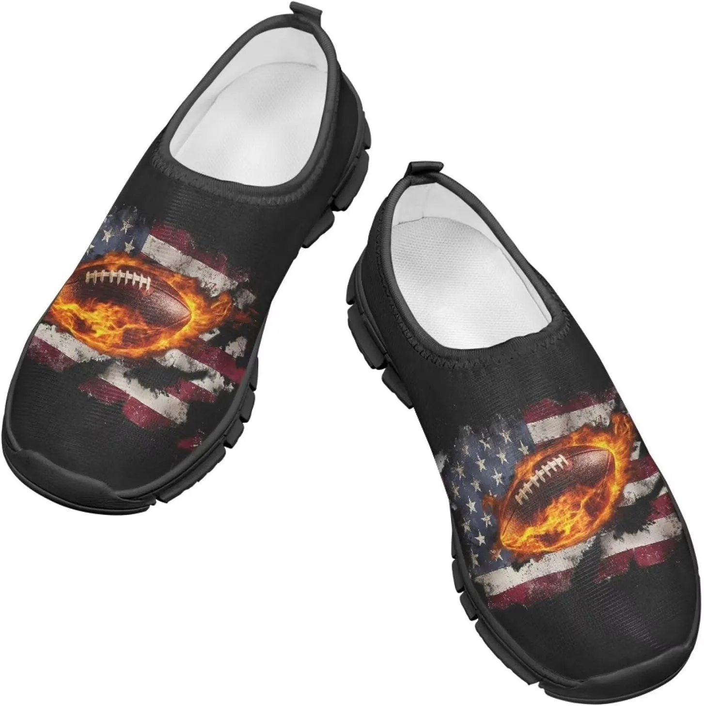 Cool Boys Tennis Shoes Little Kids Slip On Shoes Ball Themed Running Shoes