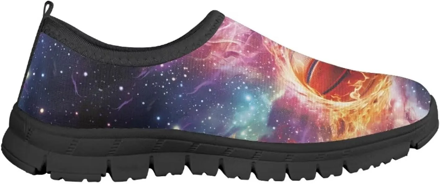 Cool Boys Tennis Shoes Little Kids Slip On Shoes Ball Themed Running Shoes