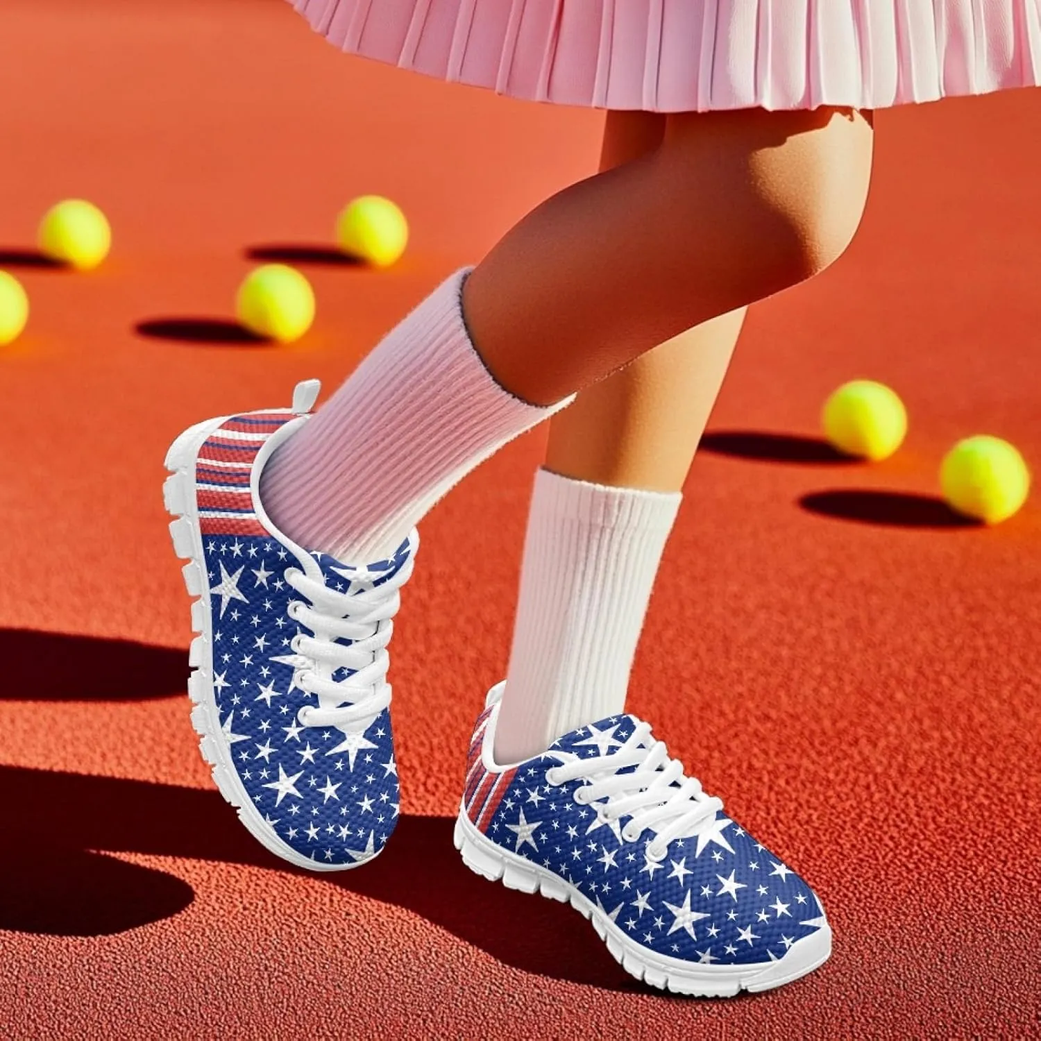 Cumagical Kids Summer Shoes with Laces for Boys Girls Running Sneakers