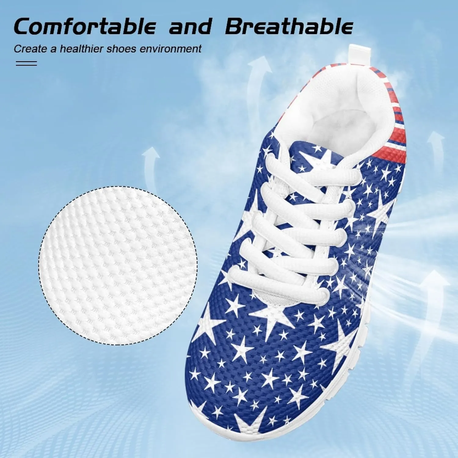 Cumagical Kids Summer Shoes with Laces for Boys Girls Running Sneakers
