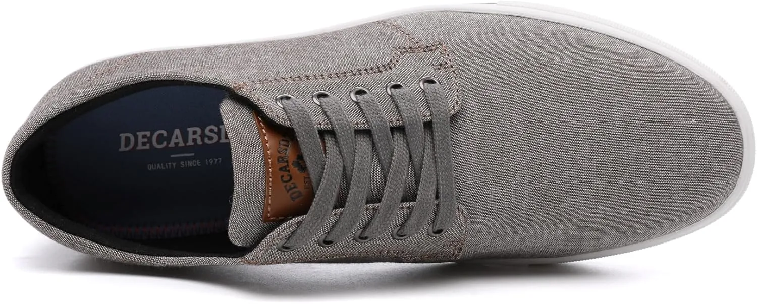 DECARSDZ Men's Fashion Dress Sneakers Comfortable Casual Skate Shoe Walking Oxford Shoes