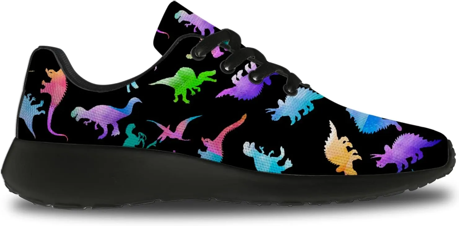 Dinosaur Shoes for Women Men Running Shoes Womens Mens Walking Tennis Sneakers Dino Shoes Gifts for Boy Girl