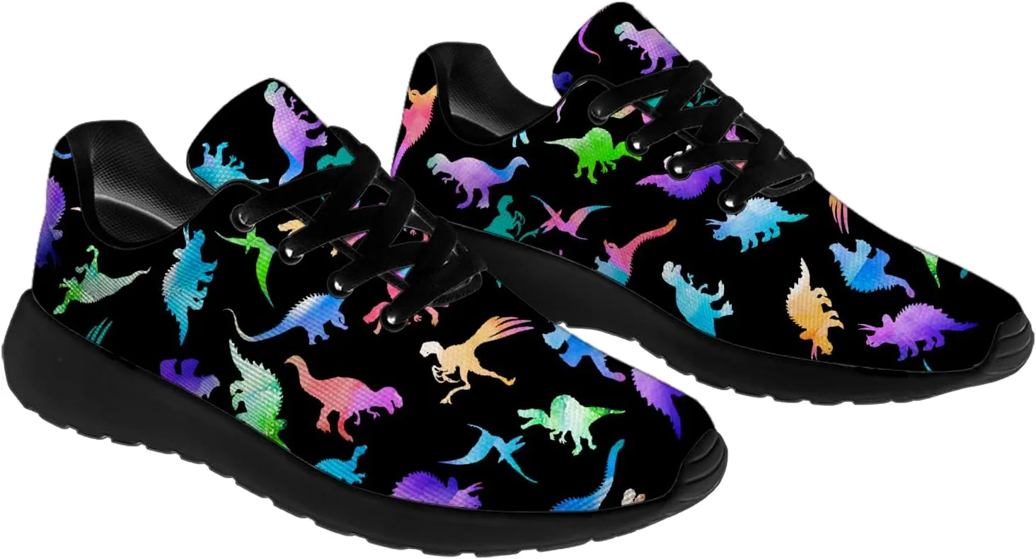 Dinosaur Shoes for Women Men Running Shoes Womens Mens Walking Tennis Sneakers Dino Shoes Gifts for Boy Girl
