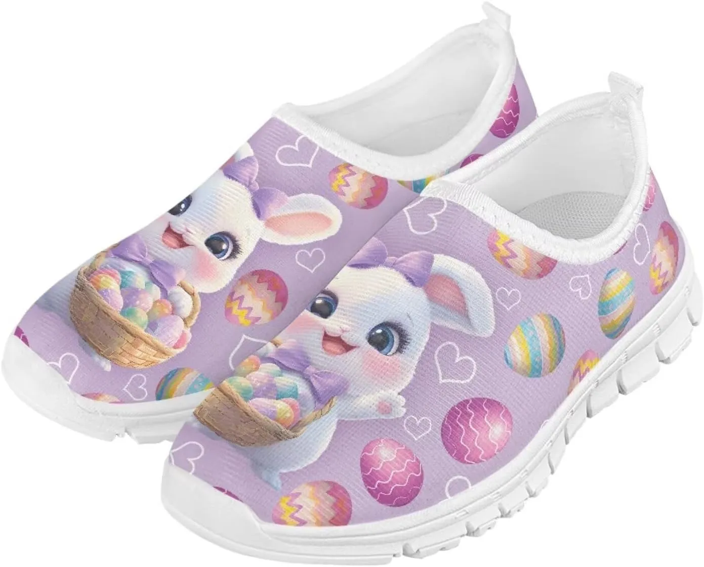 Eater Shoes for Girls Slip On Sneakers Kids Running Shoes Travel Shoes
