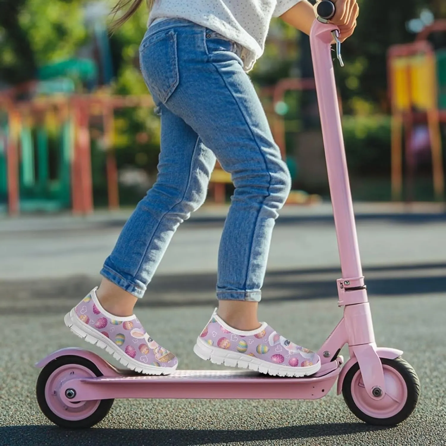Eater Shoes for Girls Slip On Sneakers Kids Running Shoes Travel Shoes