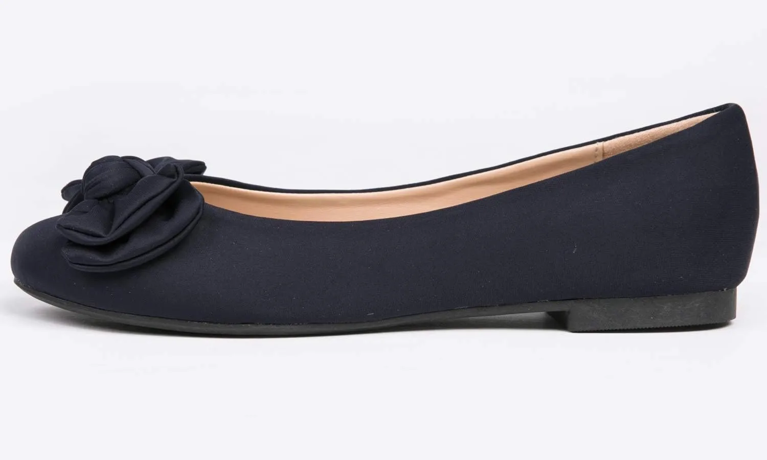 Feversole Women's Round Toe Cute Bow Trim Ballet Flats