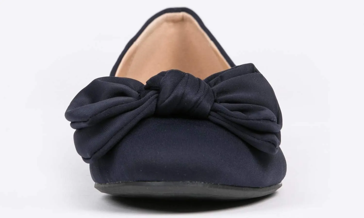 Feversole Women's Round Toe Cute Bow Trim Ballet Flats