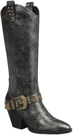 Forever Link Women's Pointed Toe Western Knee High Cowgirl Boots