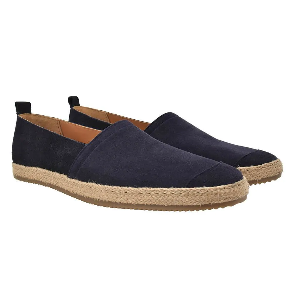 Gagliardi Navy Suede Espadrilles