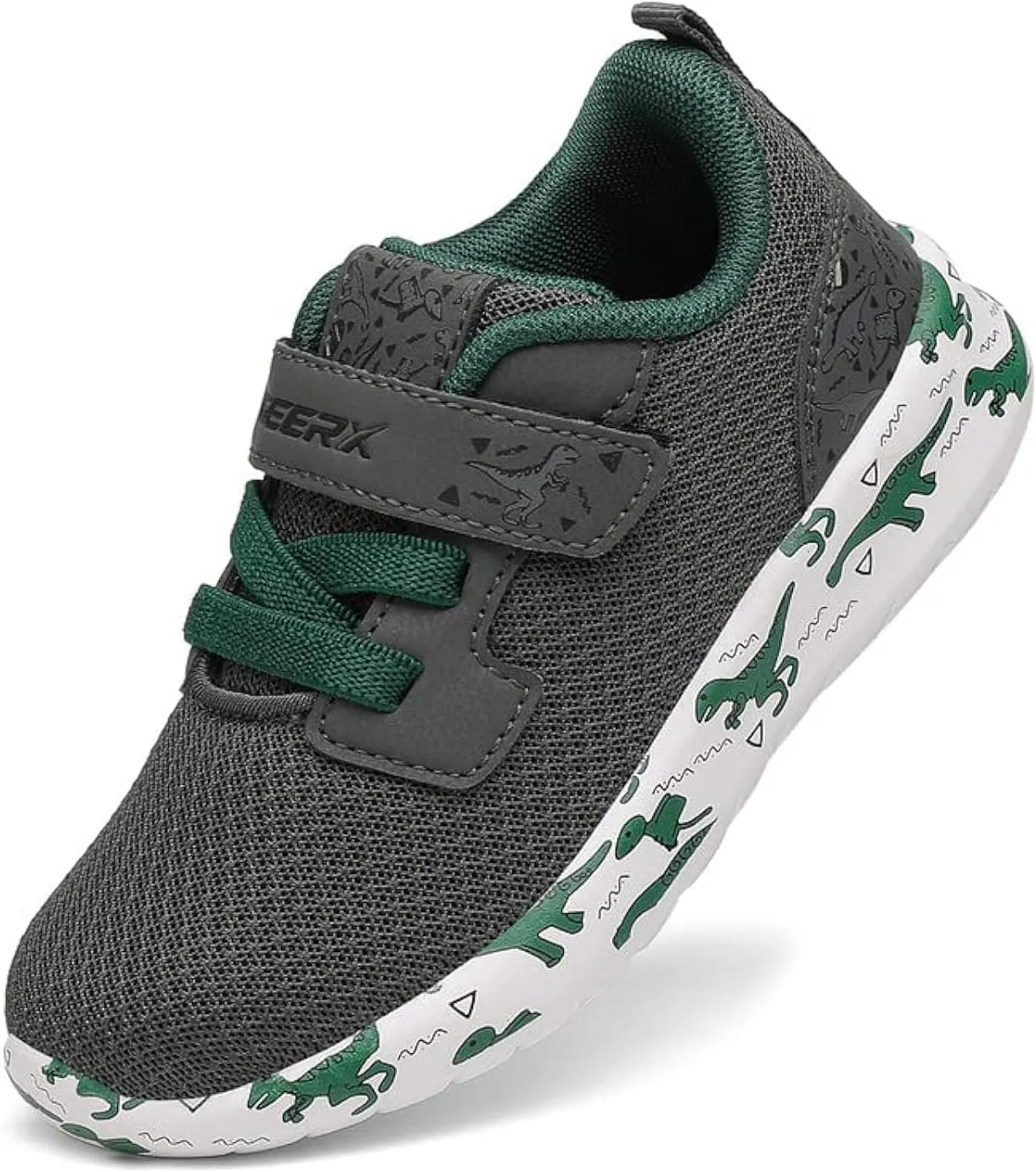 GEERX DIMO Dinosaur Toddler Boys Shoes Non Slip Lightweight Breathable Comfortable Sport Athletic Running Tennis Sneakers
