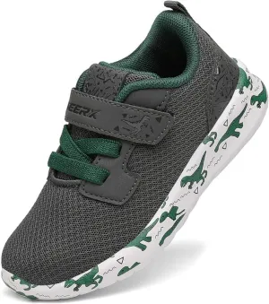GEERX DIMO Dinosaur Toddler Boys Shoes Non Slip Lightweight Breathable Comfortable Sport Athletic Running Tennis Sneakers