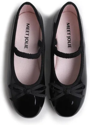 Girls Cute Dress Mary Jane Shoes Little Kids Casual Buckle Strap Flats