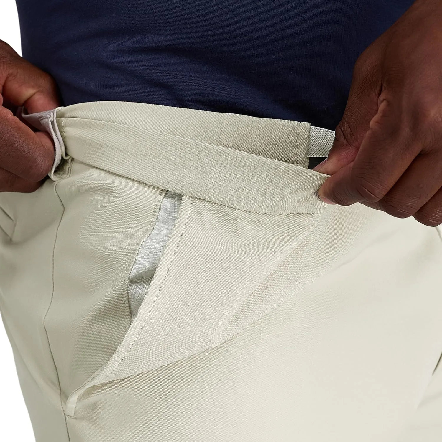 Haggar Men's Cool 18 Pro Straight Fit Flat Front 4-Way Stretch Expandable Waist Short-Big & Tall Sizes