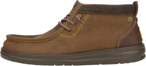 Hey Dude Wally Mid Gripr Workwear Dark Brown Size 9, Men's Boots, Men's Pull on Boots, Comfortable & Light-Weight