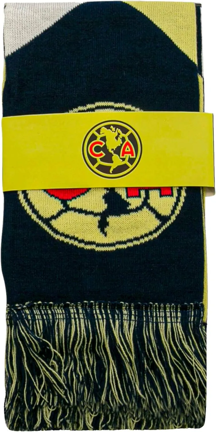 Icon Sports Soccer Team Scarf – Official World Football Club Logo Fans Premium Reversible Knit Warm Fringe Scarves Wrap