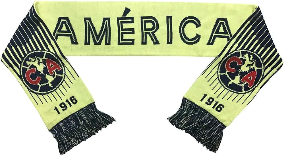 Icon Sports Soccer Team Scarf – Official World Football Club Logo Fans Premium Reversible Knit Warm Fringe Scarves Wrap