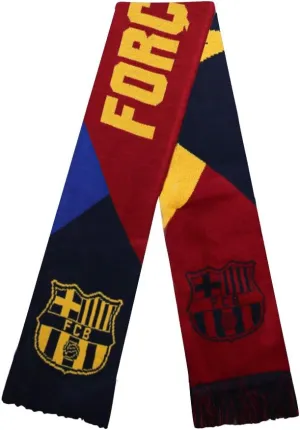 Icon Sports Soccer Team Scarf – Official World Football Club Logo Fans Premium Reversible Knit Warm Fringe Scarves Wrap