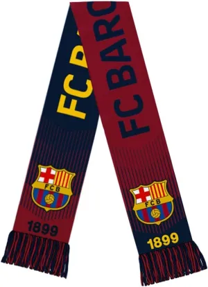 Icon Sports Soccer Team Scarf – Official World Football Club Logo Fans Premium Reversible Knit Warm Fringe Scarves Wrap