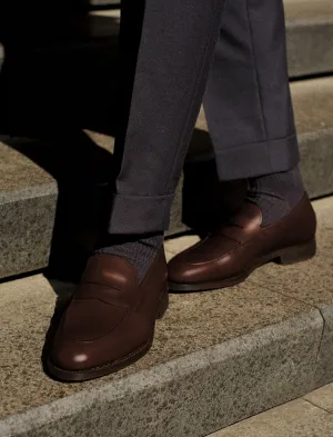 Ito Penny Loafer - Henna Brown Calf