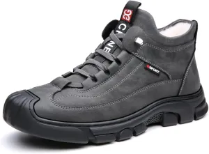 Jeef Men's Winter Ortho Shoes Warm Non-Slip Snow Boots Fur Lined Hiking Boot Casual Waterproof Trekking Shoes