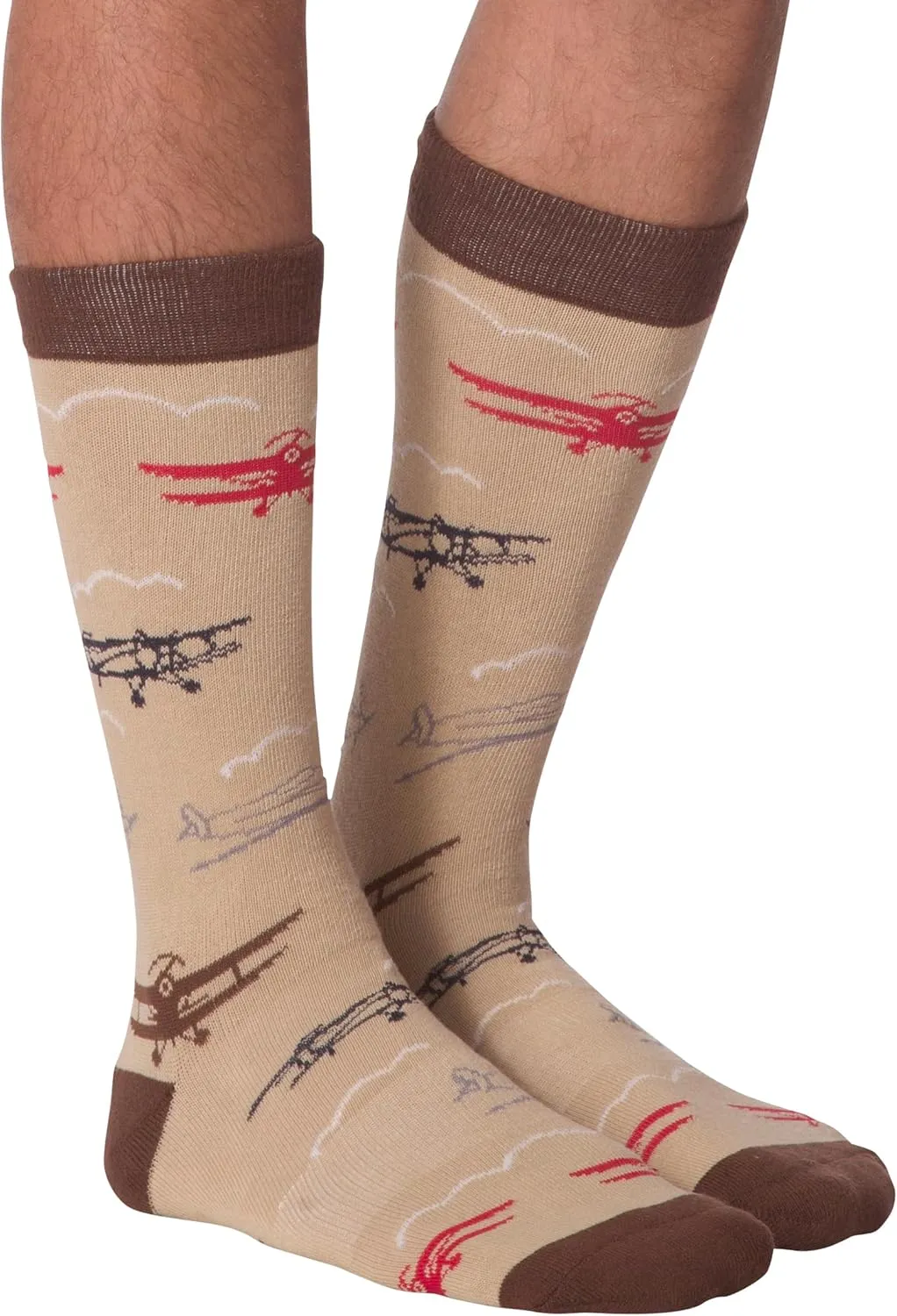 K. Bell Men's Fun Patterns & Designs Crew Socks-1 Pairs-Cool & Classic Novelty Gifts