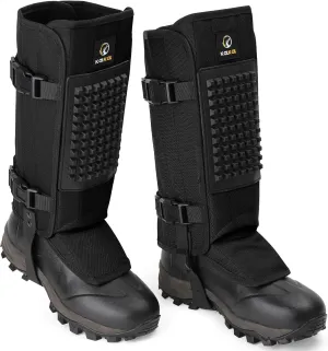 Kalkal Snake Gaiters, 1200D Waterproof Snake Chaps Snake Gaiters for Men Women, Adjustable Snake Bite Protection Snake Guards for Legs Men, Snake Proof Gaiters for Hiking Hunting