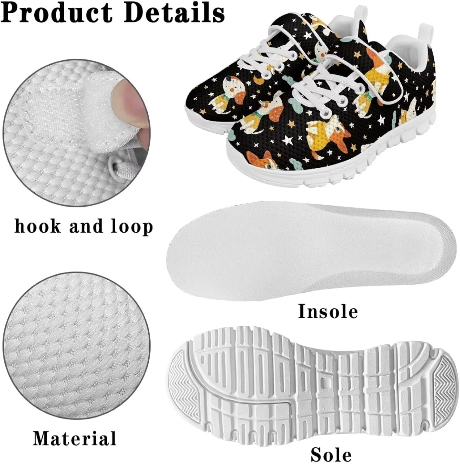 Kids Shoes for Boys Girls Lightweight Strap Sneakers with Single Buckle Slip On Tennis Shoes Running Sneakers