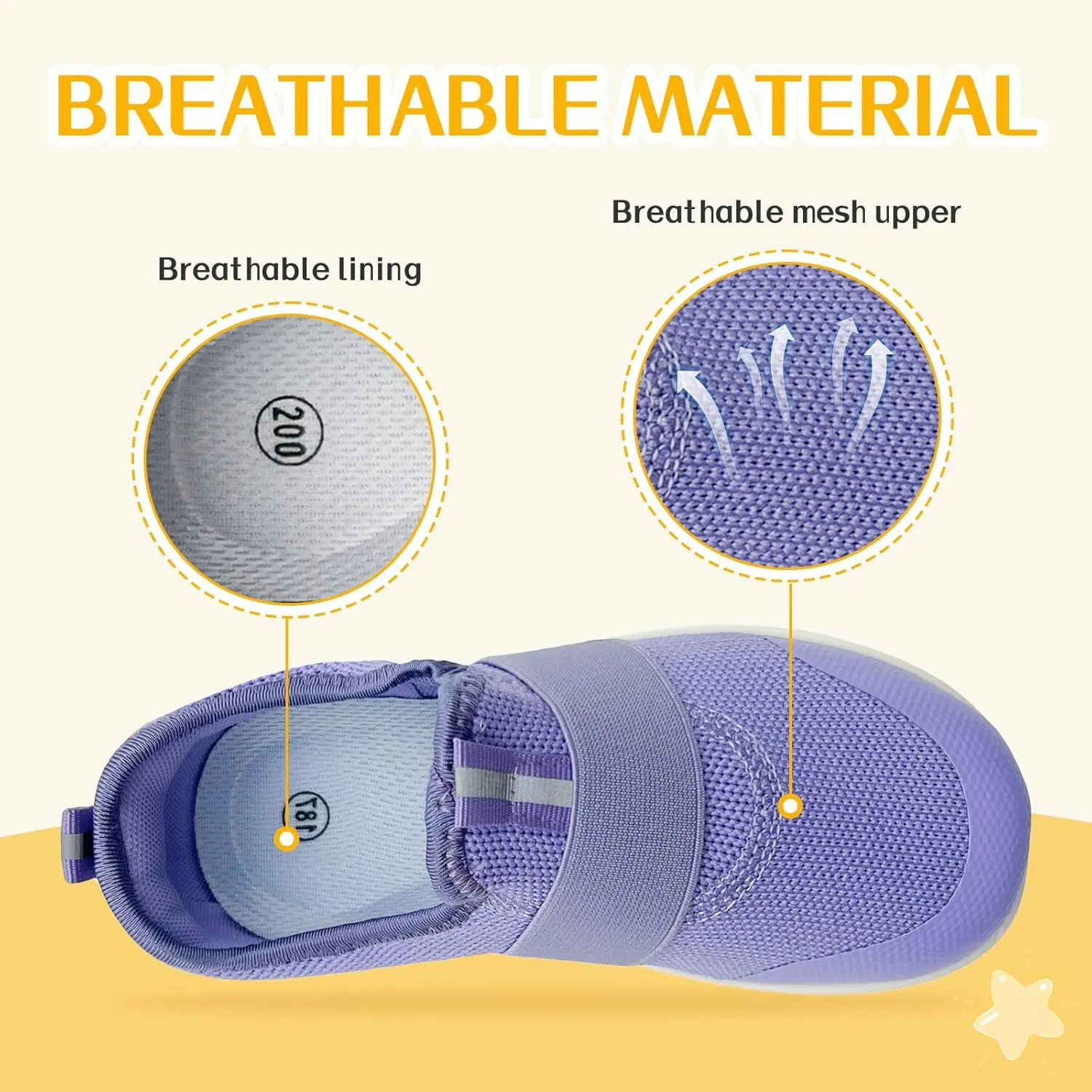 Kids Sneakers for Boys Girls Slip On Wide Toe Box Barefoot Shoes Toddler Minimalist Zero Drop Sneakers Breathable Tennis Walking Shoes