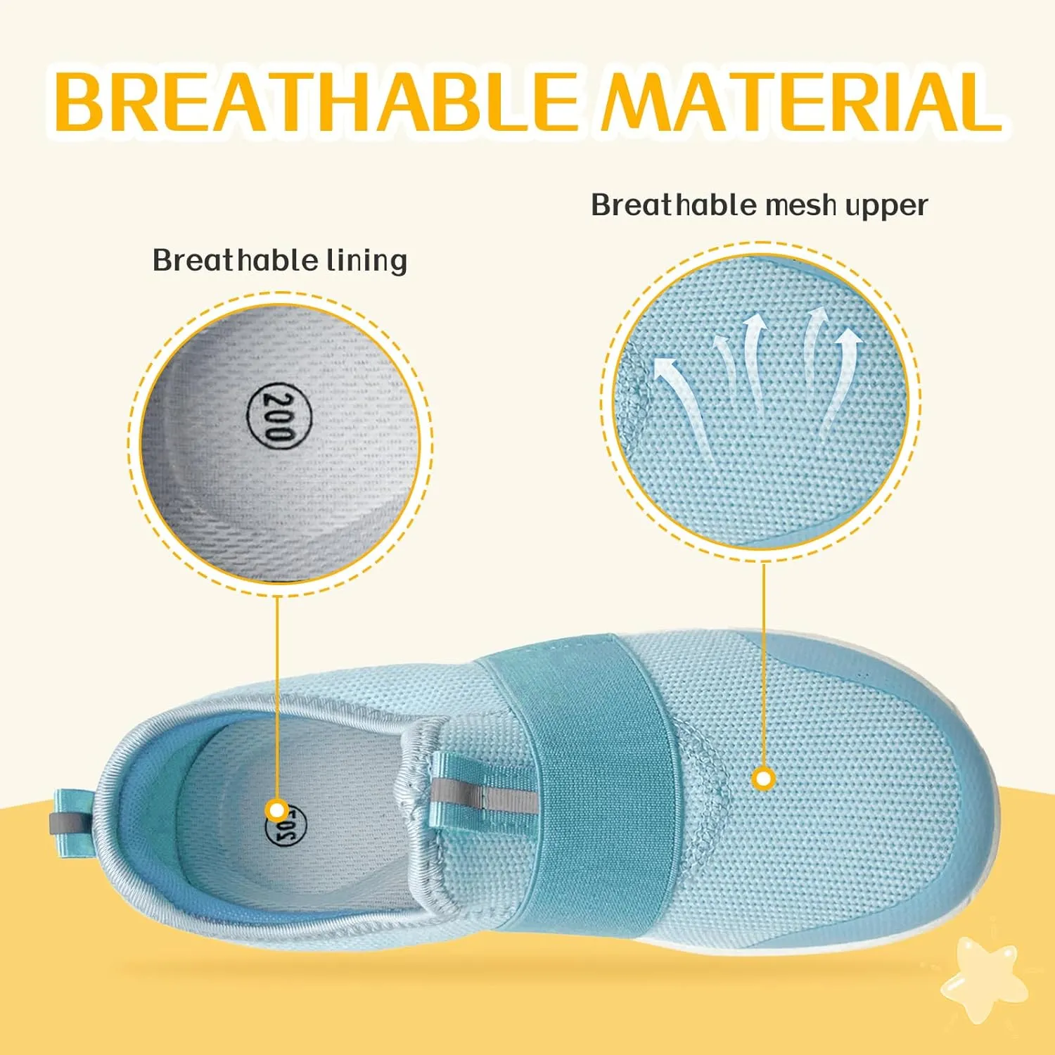 Kids Sneakers for Boys Girls Slip On Wide Toe Box Barefoot Shoes Toddler Minimalist Zero Drop Sneakers Breathable Tennis Walking Shoes