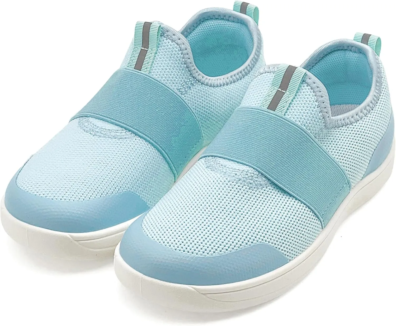 Kids Sneakers for Boys Girls Slip On Wide Toe Box Barefoot Shoes Toddler Minimalist Zero Drop Sneakers Breathable Tennis Walking Shoes