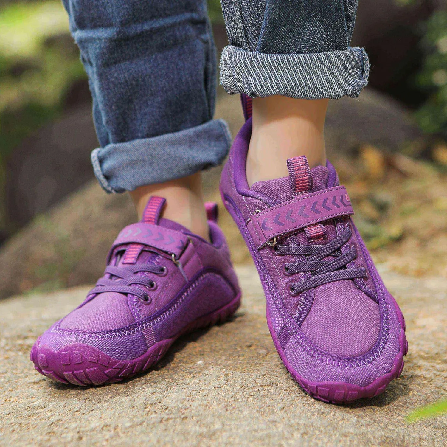 KUBUA Kids Barefoot Shoes Boys Girls Slip On Minimalist Sneakers for Walking Tennis Athletic Hiking Toddler Little Big Kid