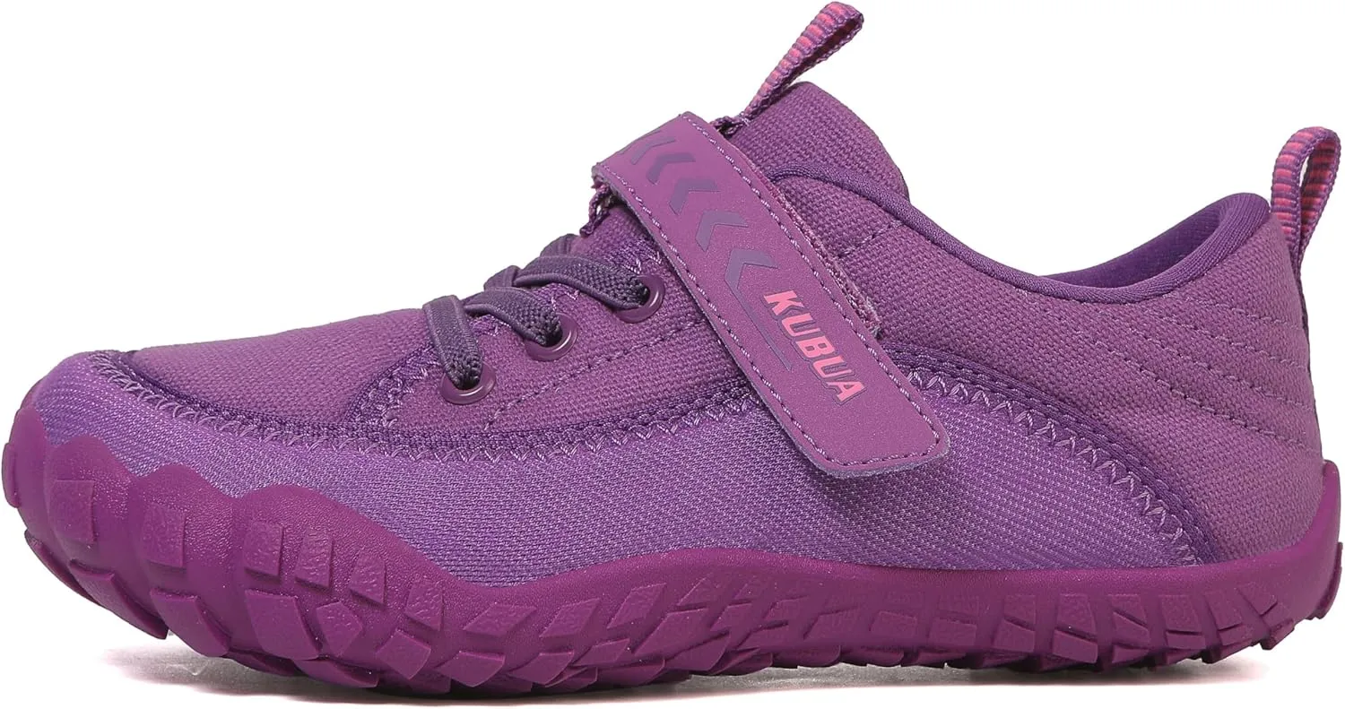 KUBUA Kids Barefoot Shoes Boys Girls Slip On Minimalist Sneakers for Walking Tennis Athletic Hiking Toddler Little Big Kid