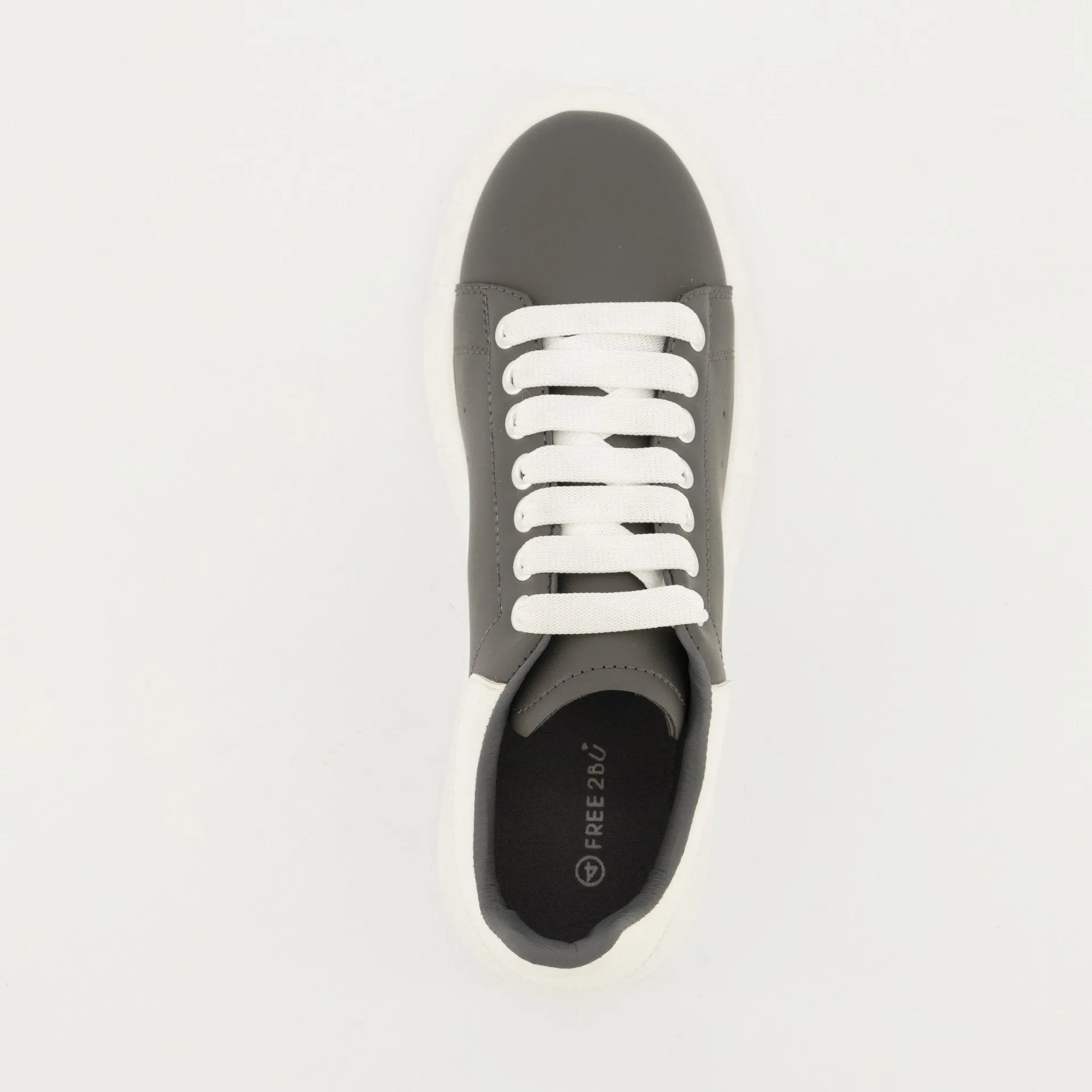 Ladies Platform Sneaker - Grey