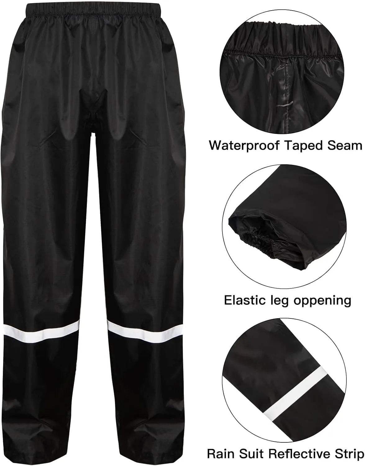 LOOGU Men's Lightweight Waterproof Rain Coat with Breathable Hood