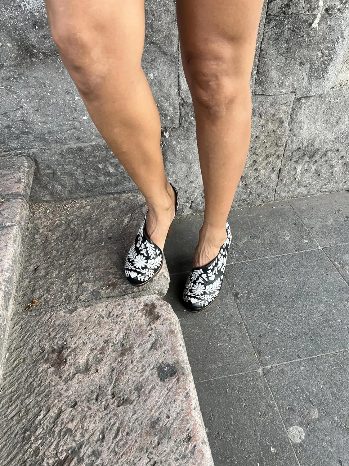 Macarena Collection Sandals women Huarache Sandal Colorful Leather Mexican Comfort Walking Handcrafted Leather Embroidered Flats - Mexican Artisan Design Maky