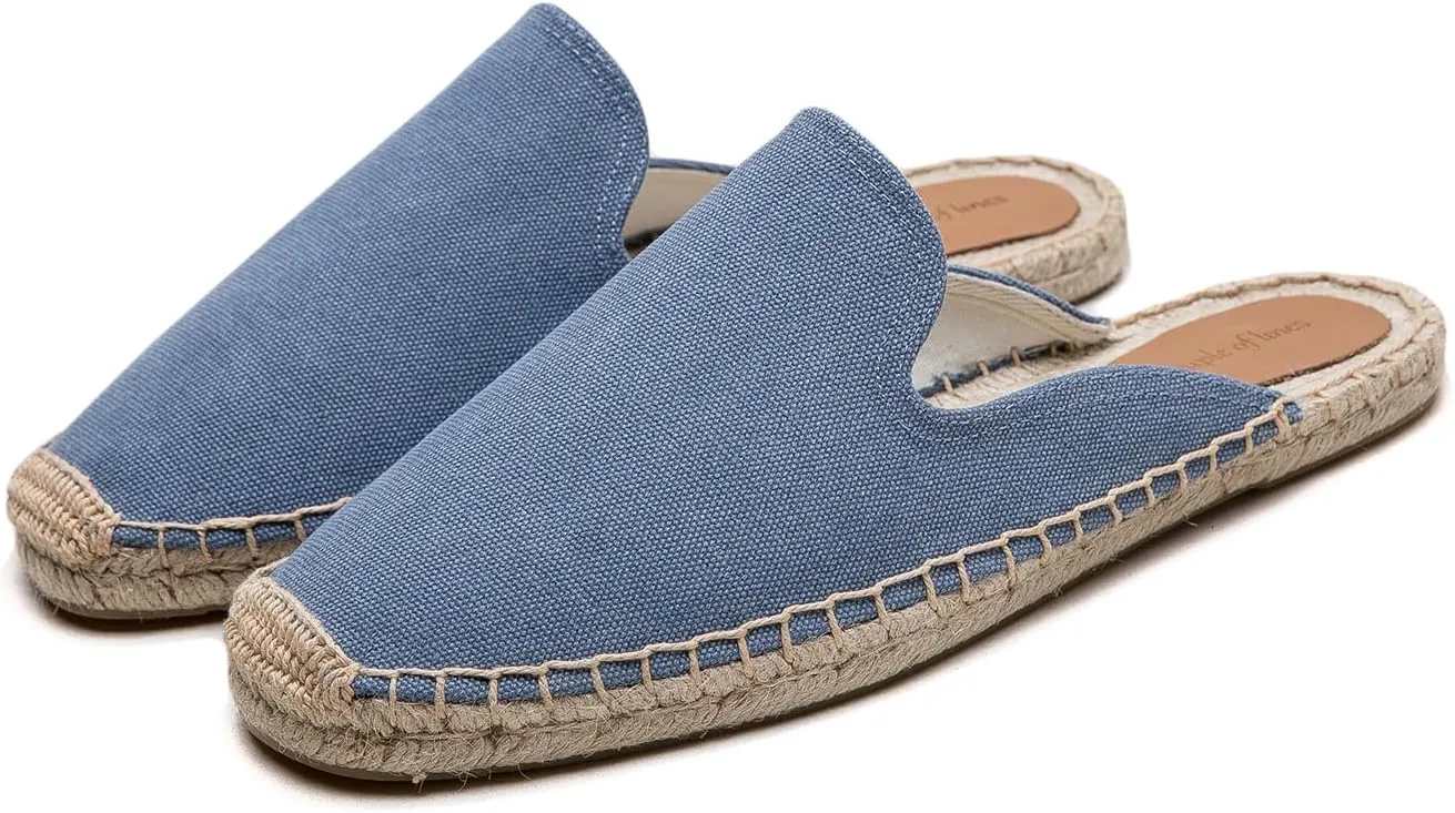Men's Mule Espadrilles Shoes - Fashion Espadrilles for Men Comfort Breathable Espadrille Flats Suitable for Both Outdoor and Indoor