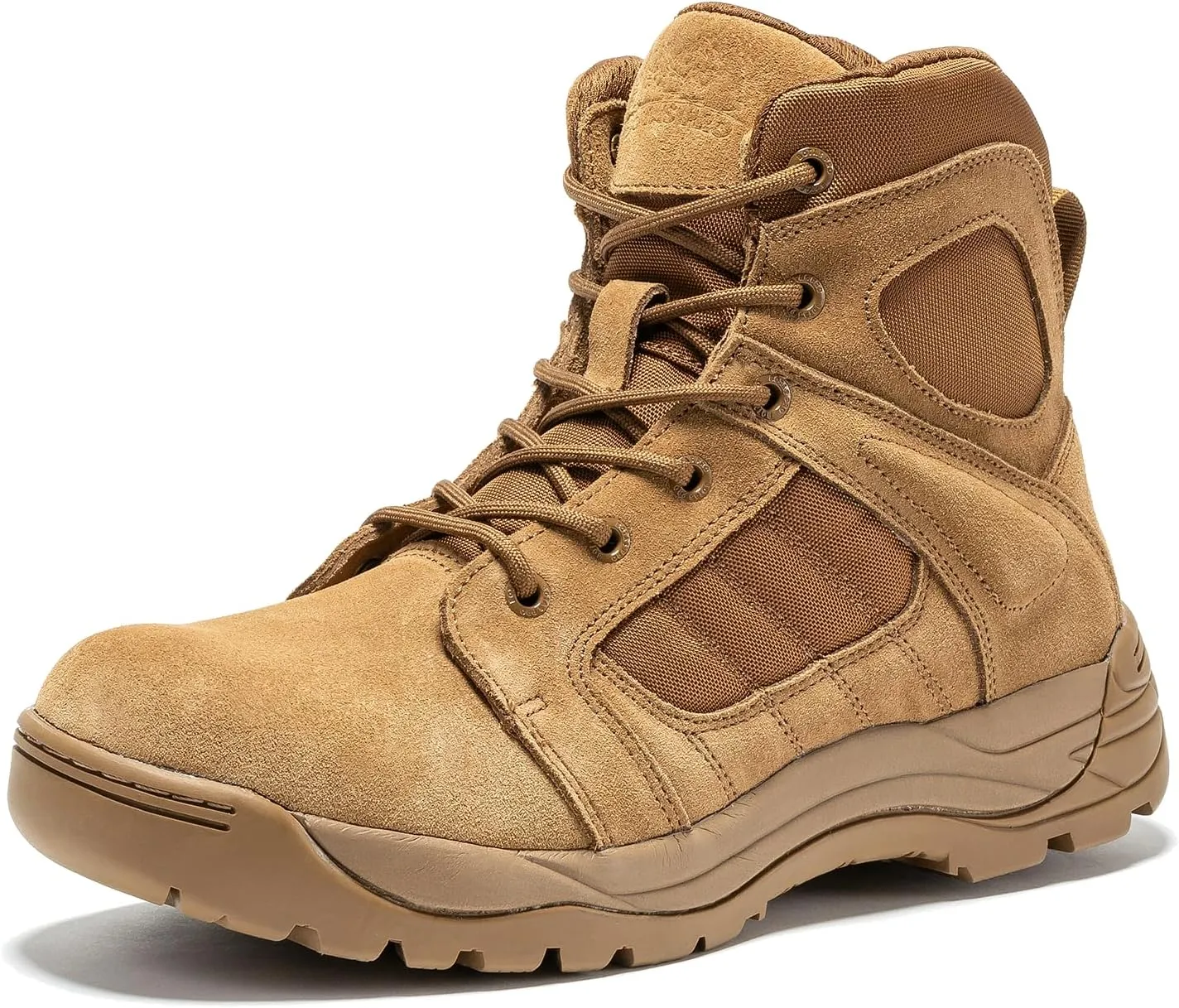 Mens Tactical Boots Side Zipper 6 Inch Lightweight Comfortable Military Tactical Boots Army Boot(BMP111)