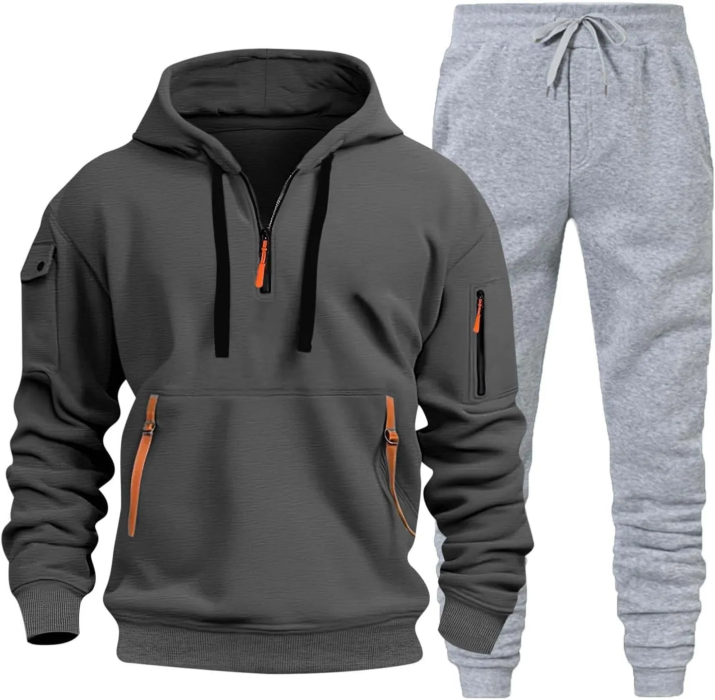 Men's Tracksuit 2 Piece Hoodies Casual Jogging Gym Sweat Suits for Men Jogging Sweatshirts Sweatsuits Sets