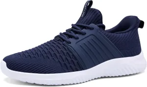Men's Walking Shoes Slip On Running Shoes Ultra Light Casual Sneakers Mesh Tennis Shoe Hands Free Workout Breathable Comfortable Knit Memory Foam Athletic