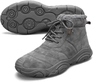 Men's Warm Snow Boots for Hiking: Comfort Ankle Boots for Work - Anti Slip Outdoor Trekking Boot for Men