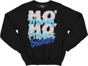 MO Money MO Sneakers Unisex Unisex Crew Neck Sweatshirt Match 1s High OG Prototype Black 4X-Large