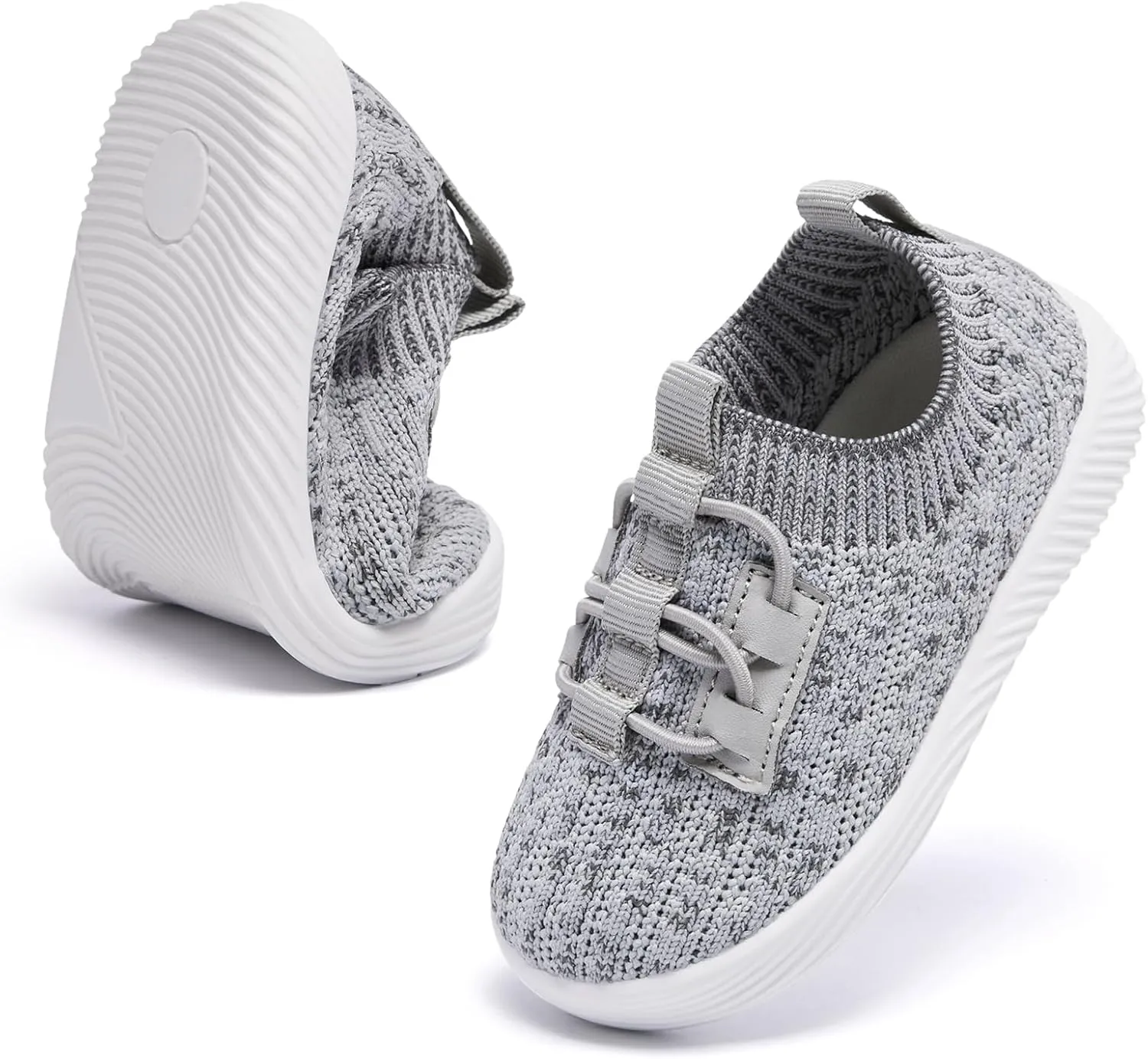 MORENDL Toddler Slip On Sneakers Baby Walking Shoes Non-Slip Breathable Boys & Girls Tennis Shoes Infant Running Shoes