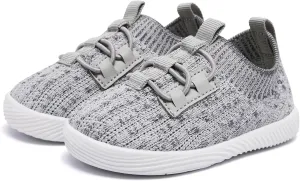 MORENDL Toddler Slip On Sneakers Baby Walking Shoes Non-Slip Breathable Boys & Girls Tennis Shoes Infant Running Shoes