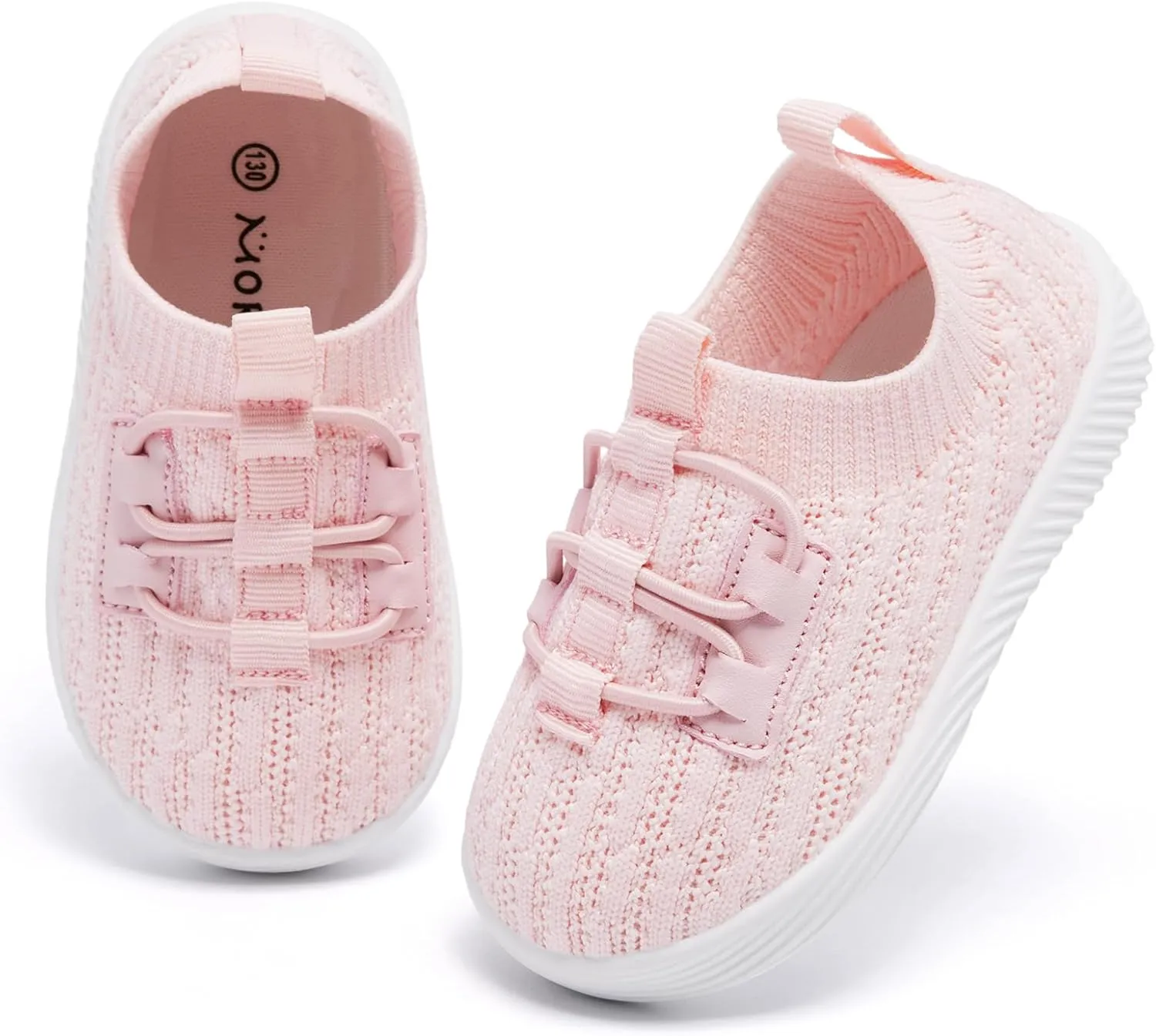 MORENDL Toddler Slip On Sneakers Baby Walking Shoes Non-Slip Breathable Boys & Girls Tennis Shoes Infant Running Shoes