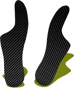Morton's Extension Orthotic, Carbon Fiber Insole(1 Pair), Turf Toe Plate Rigid Shoe Insert for Morton's Toe, Turf Toe, Arthritis, Hallux Rigidus, Broken Big Toe, Alternative to Turf Toe Brace,255mm