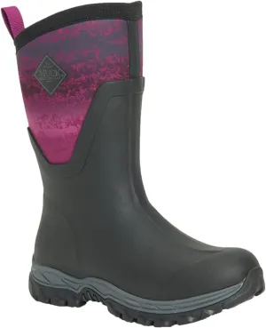 Muck Women's Arctic Sport II Mid Boot, Black/Magenta Digi Fade Print, Size 5
