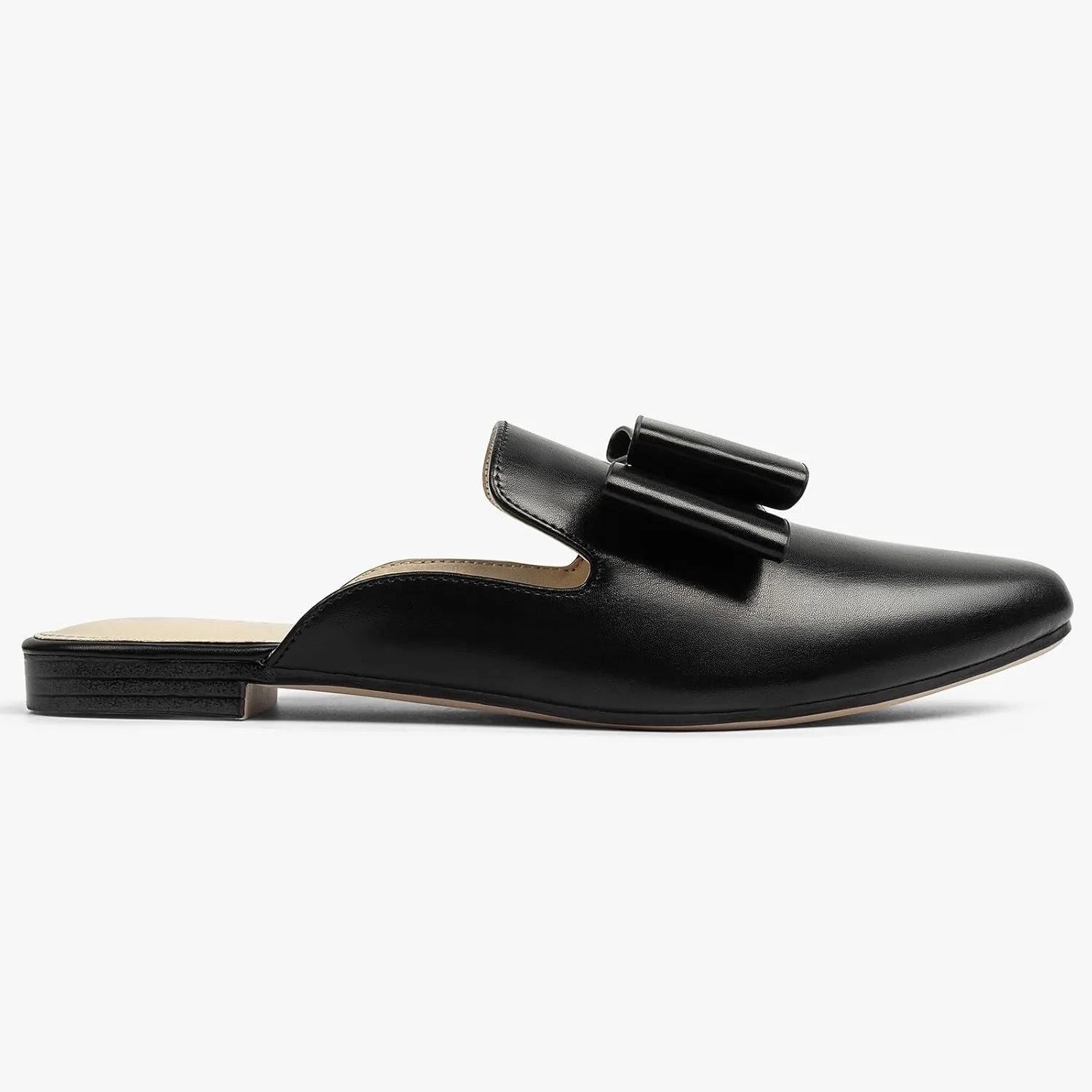 MUSSHOE Mules for Women Flats Comfortable Pointed Toe Slip on Women Mules Flats…