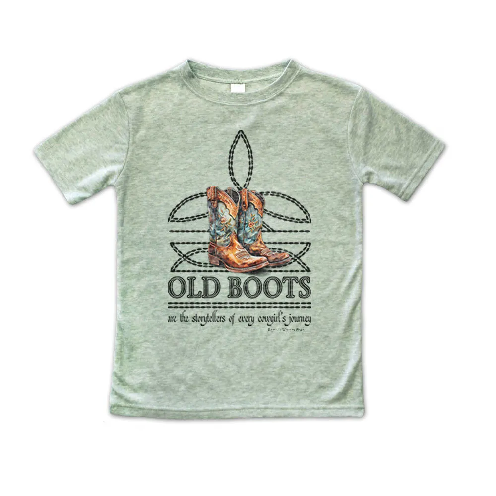OLD BOOTS Cowgirl Boot Stitch Toddler Western Tee